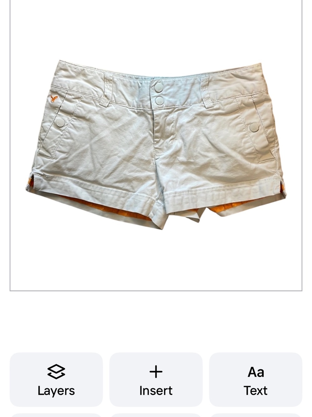 American Eagle outfitters shorts khaki con stretch women’s size 0